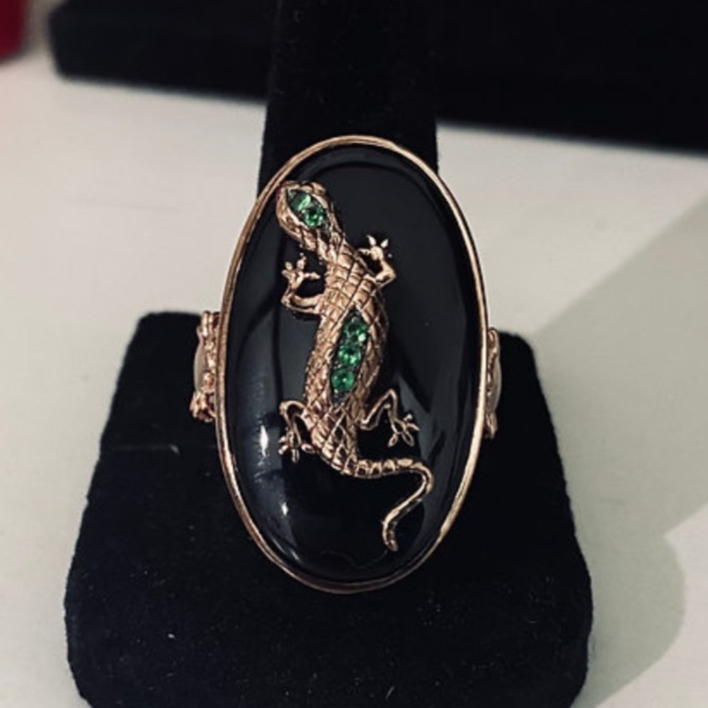 Carlo Viani Rose Gold Vermeil Chameleon Ring